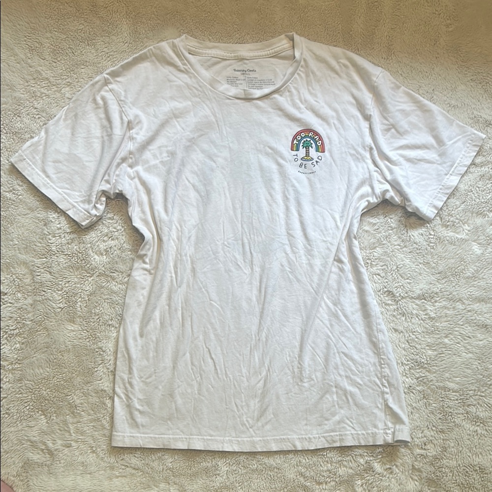 🌻2/$10🌻 Barney Cools White Cotton Tee, size small